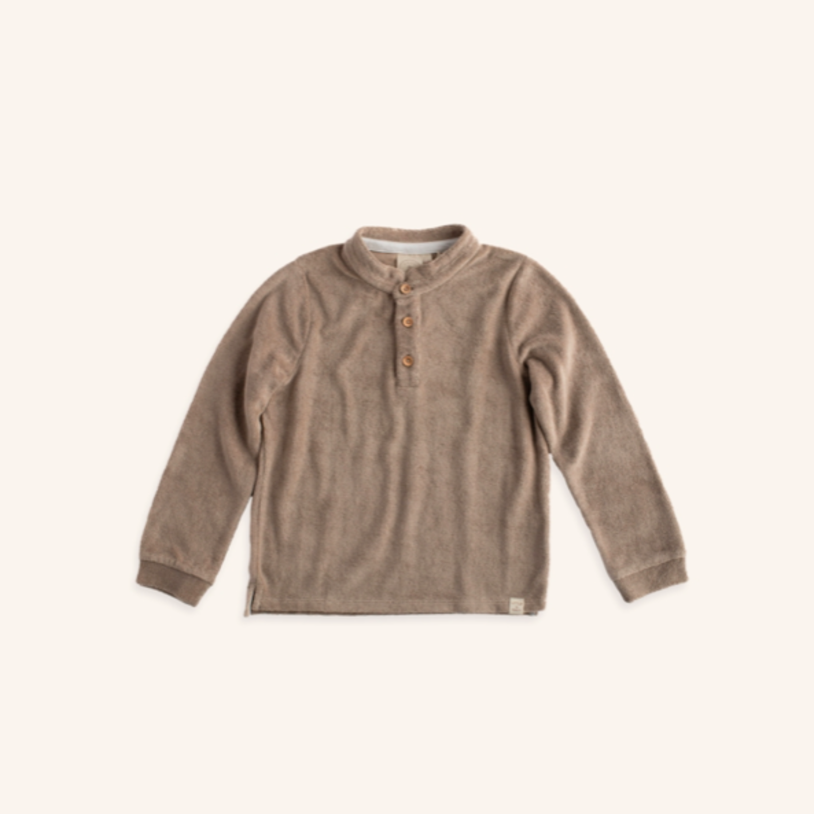 Navy Natural Polo boys beige/taupe éponge