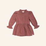 Navy Natural Madee jurk rose mousseline