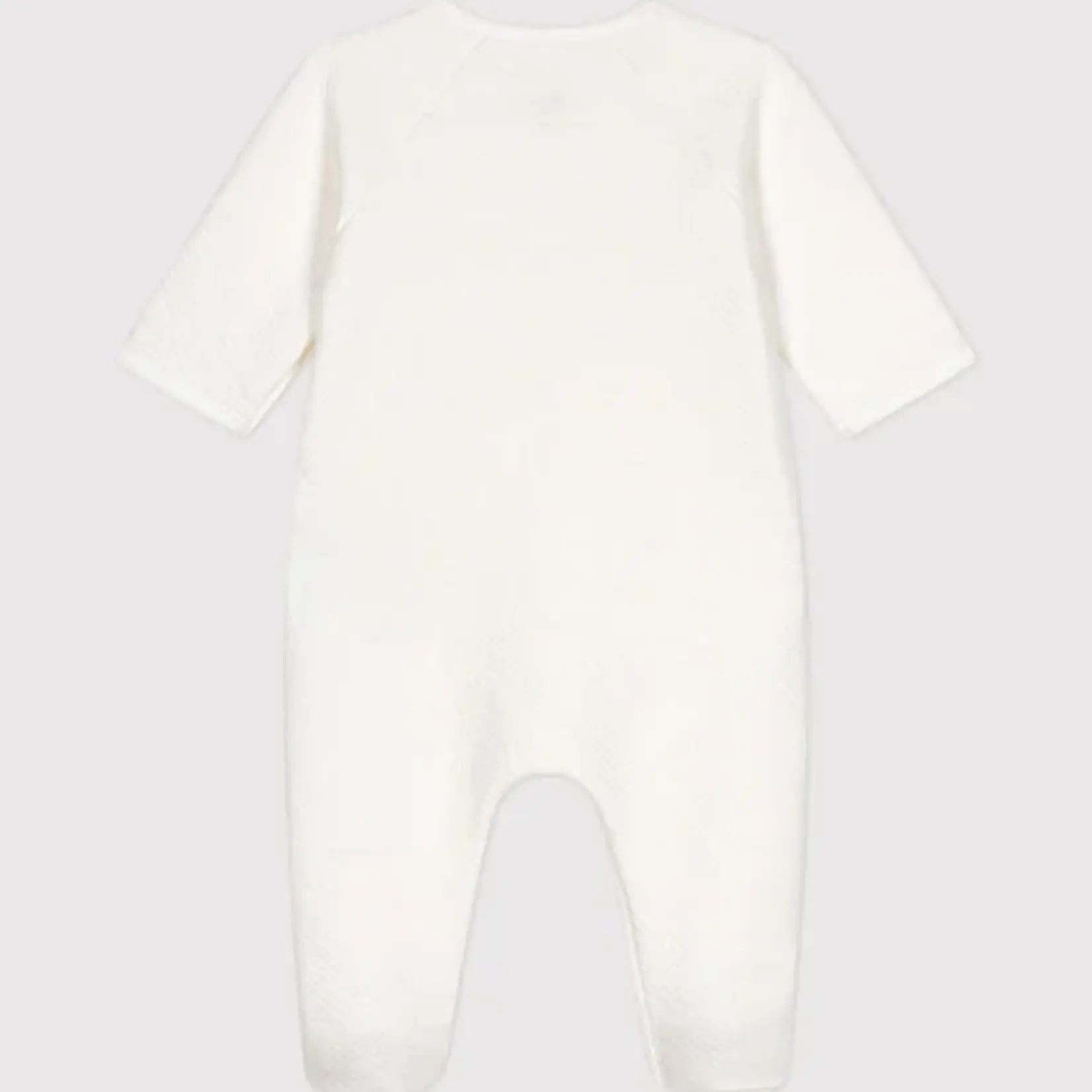 Petit Bateau Babypyjama tubic | hartjes wit