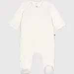 Petit Bateau Babypyjama tubic | hartjes wit