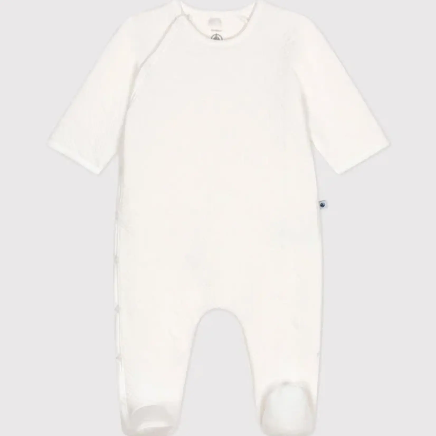 Petit Bateau Babypyjama tubic | hartjes wit