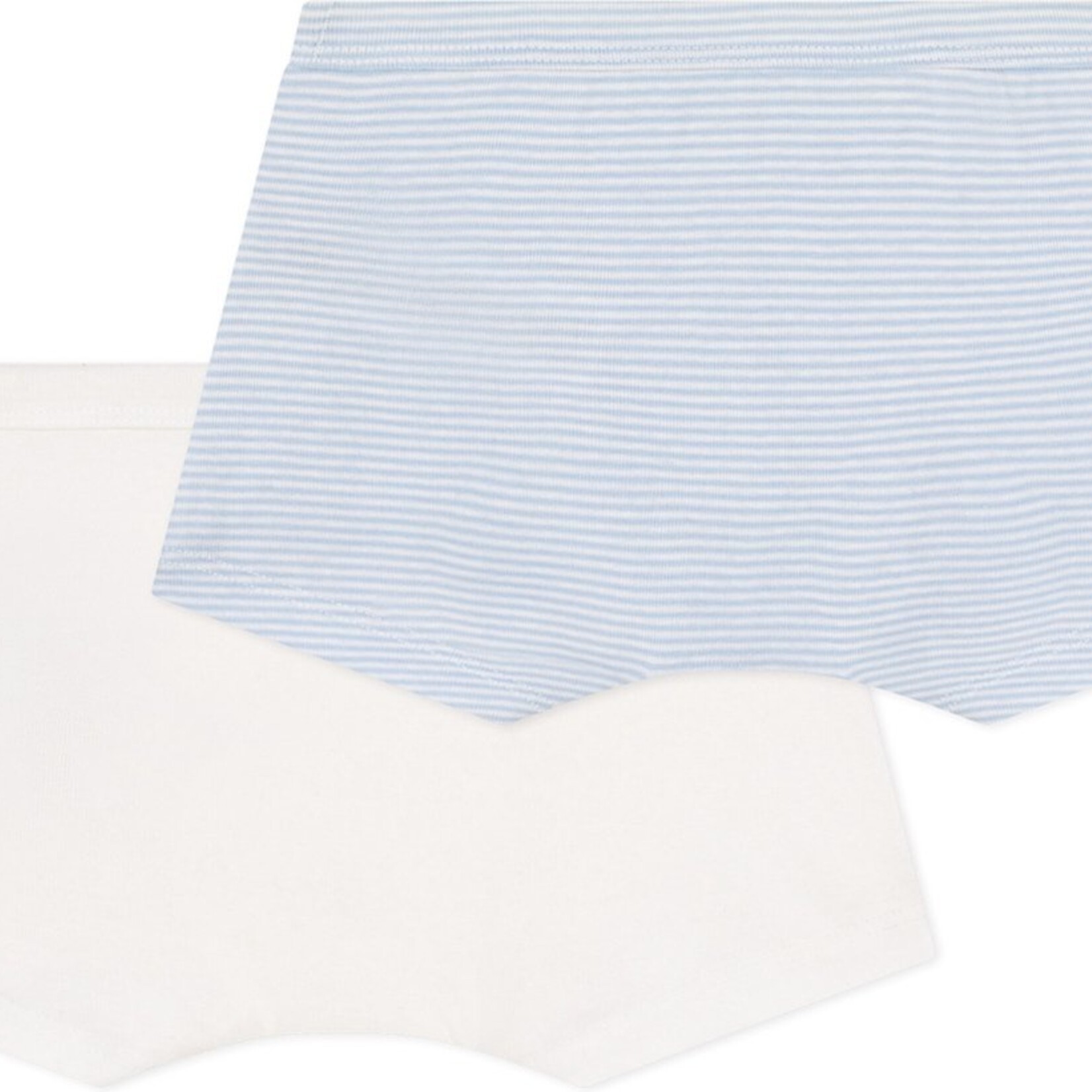 Petit Bateau Caleçon en coton 2P | blanc bleu clair