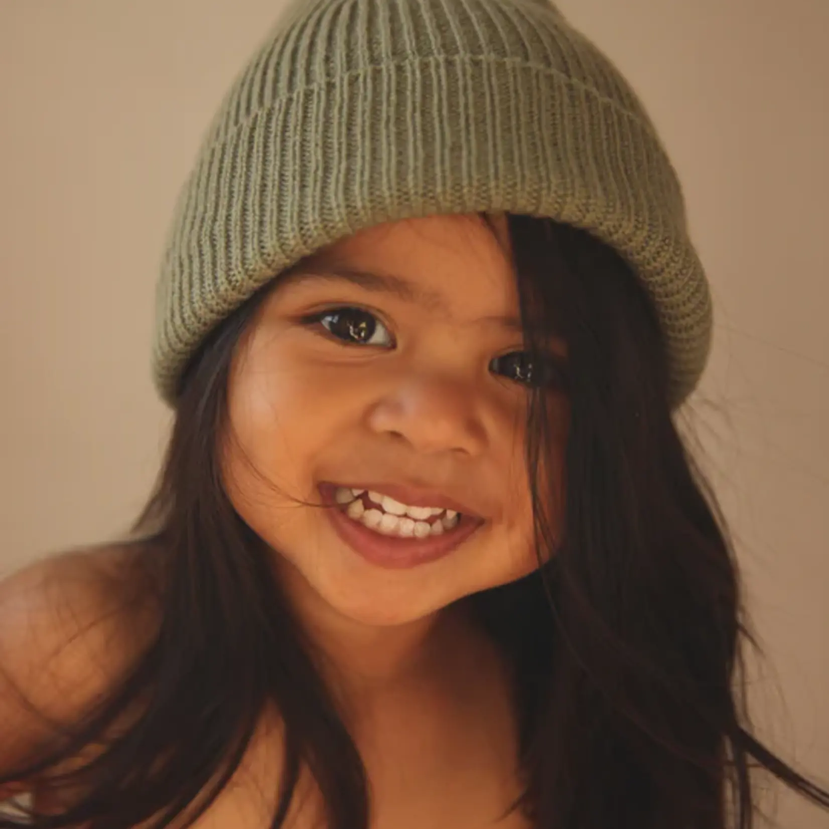 Hvid Beanie fonzie kids Hvid