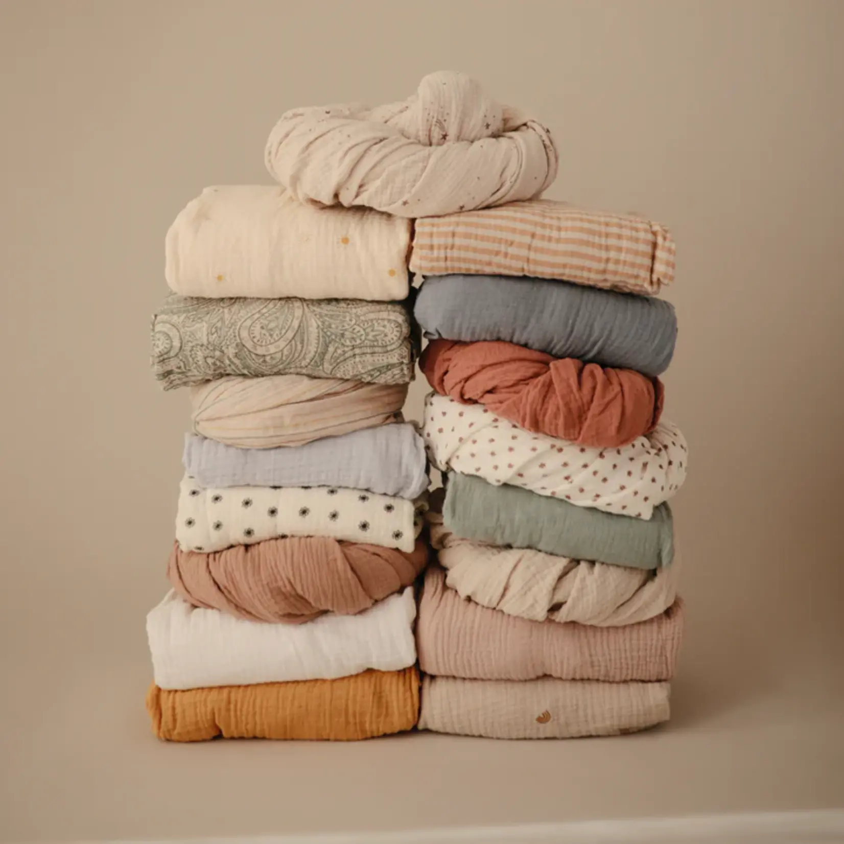 Mushie Drap de berceau extra doux en mousseline | 120 x 60