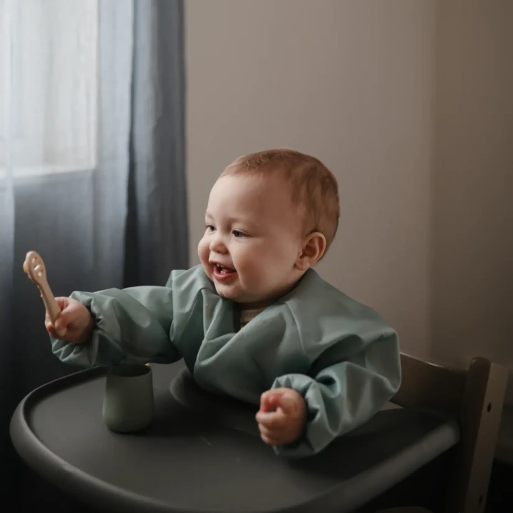 Mushie First feeding baby spoon set natural