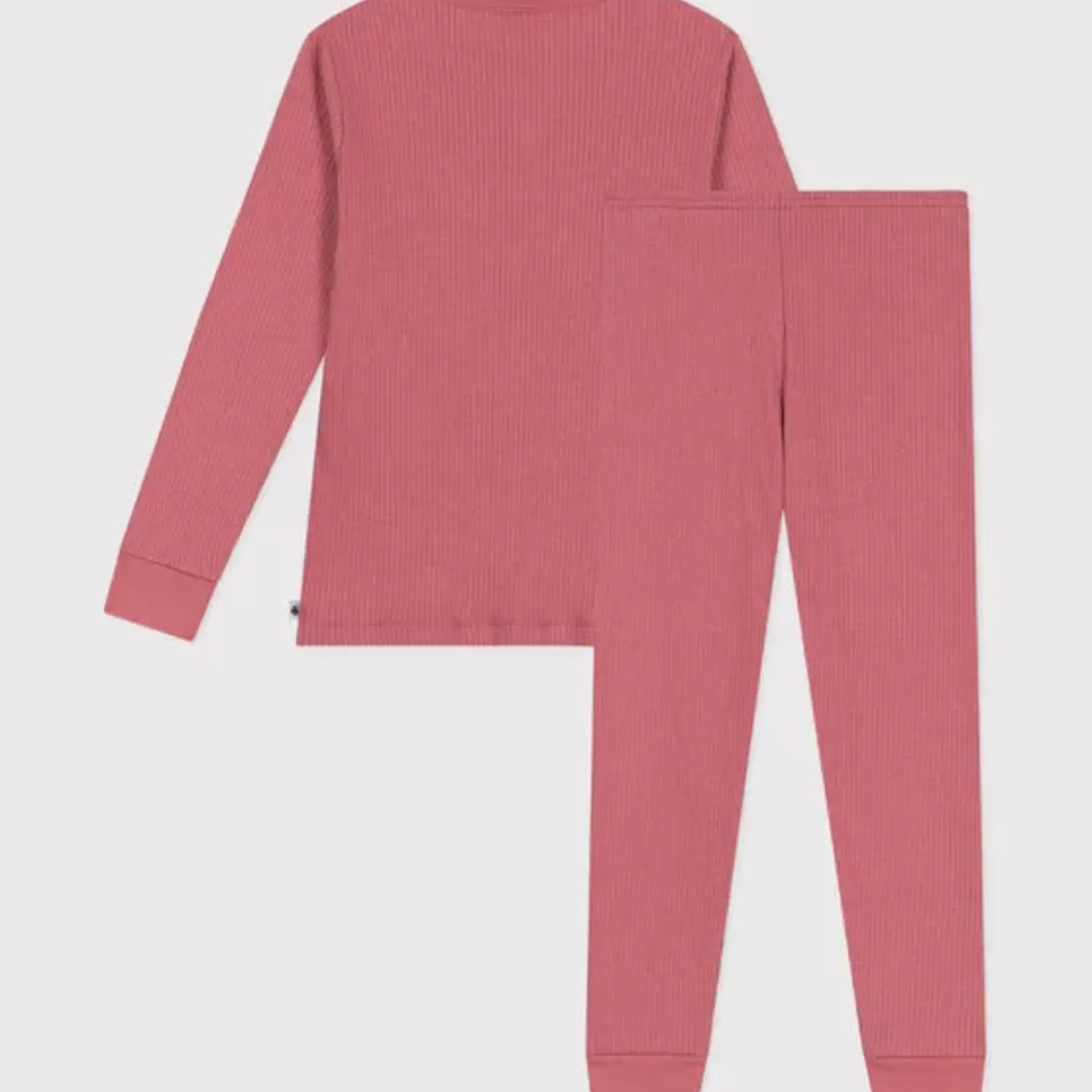 Petit Bateau Pyjama enfant côtelé palissandre