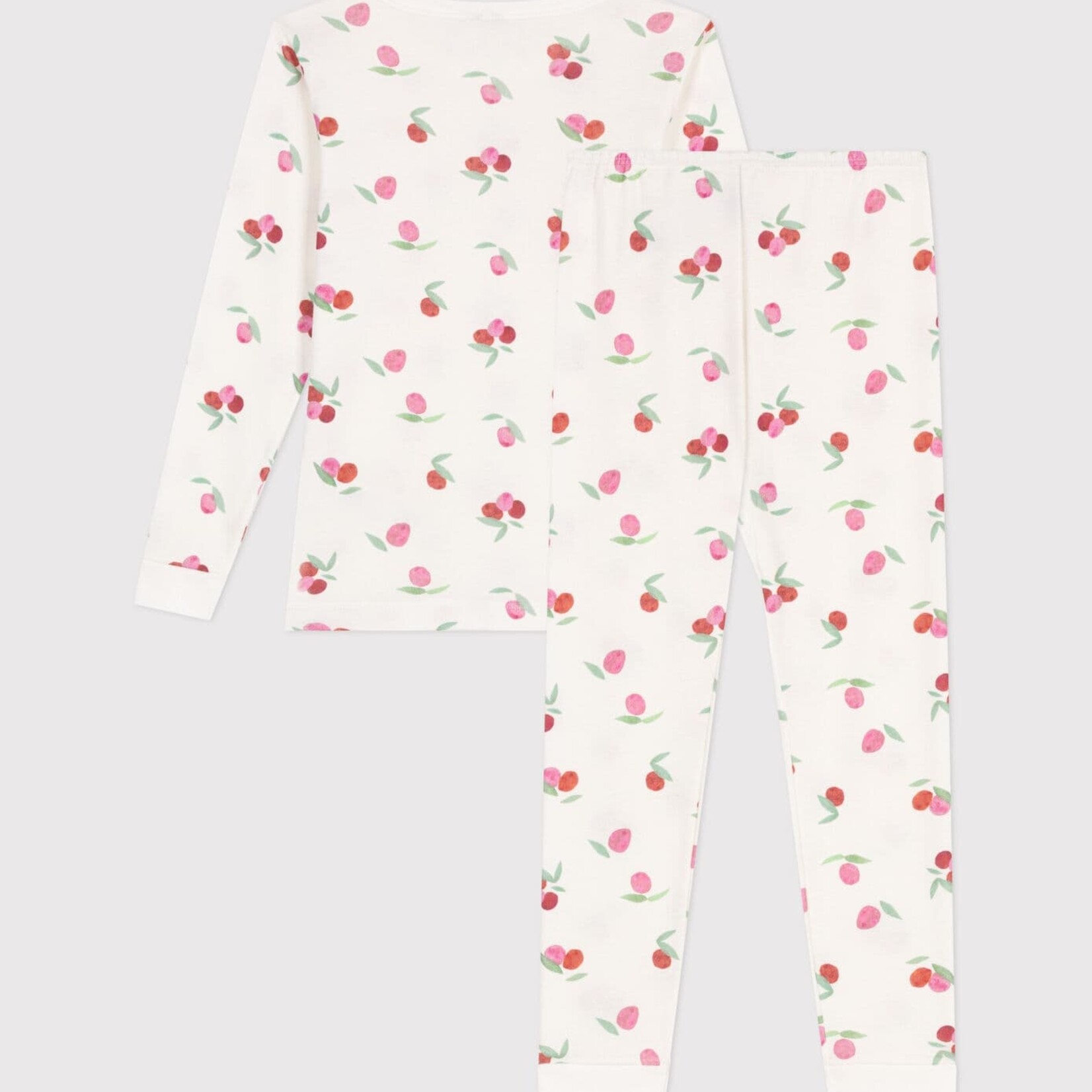 Petit Bateau Aansluitende kinderpyjama vruchtenprint