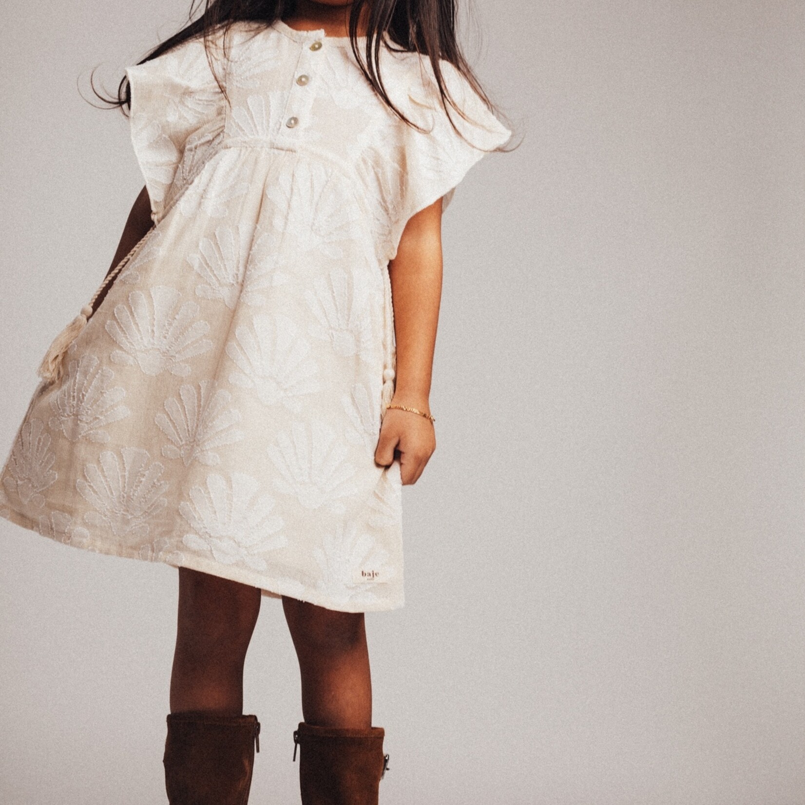 Baje Muze dress woven off-white shell