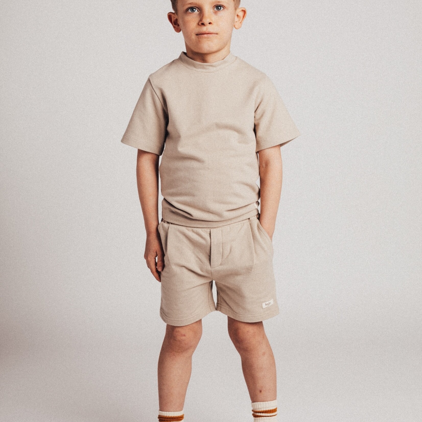 Baje Roriz jersey tee taupe clay
