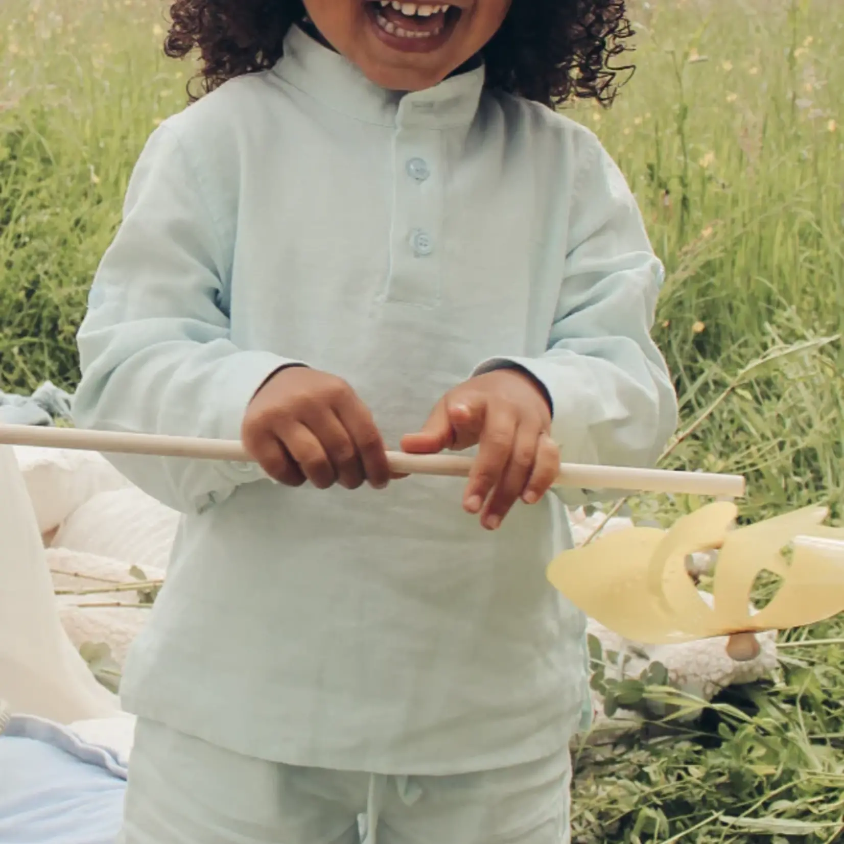 Two you label Sammy linen short skyblue
