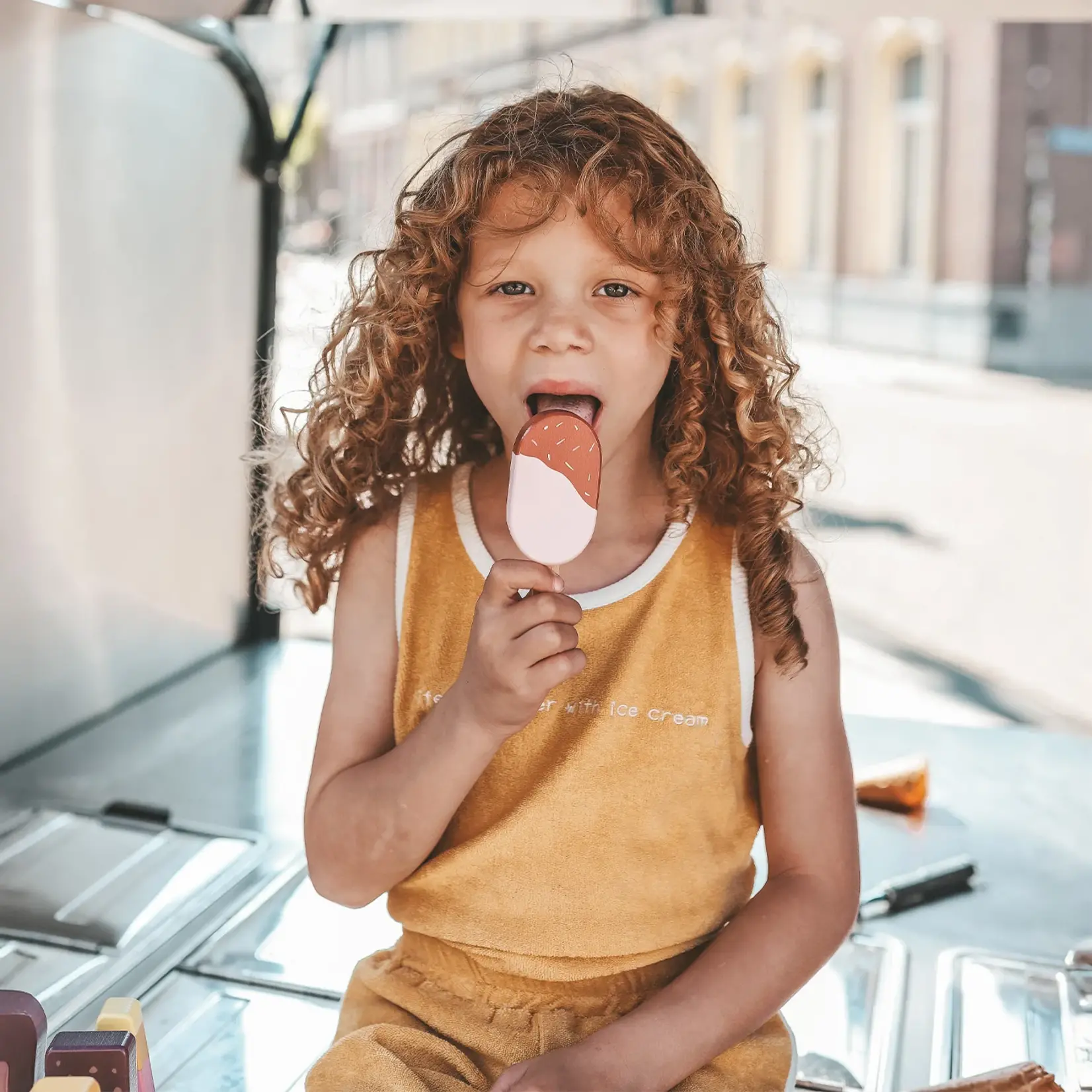 Your Wishes Terry badstof top ice cream
