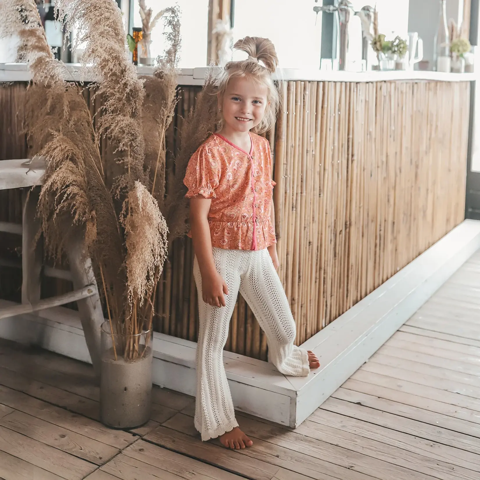 Your Wishes Seashell knit flared legging
