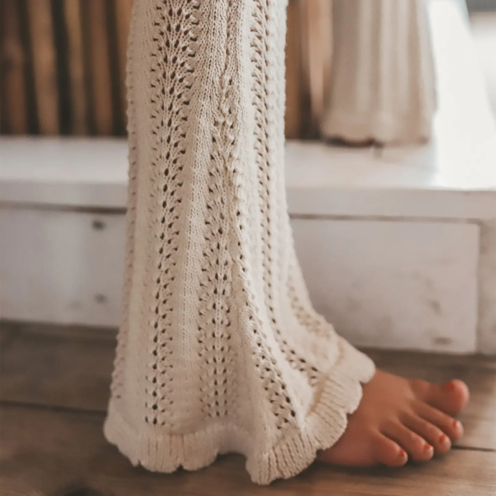 Your Wishes Seashell knit flared legging