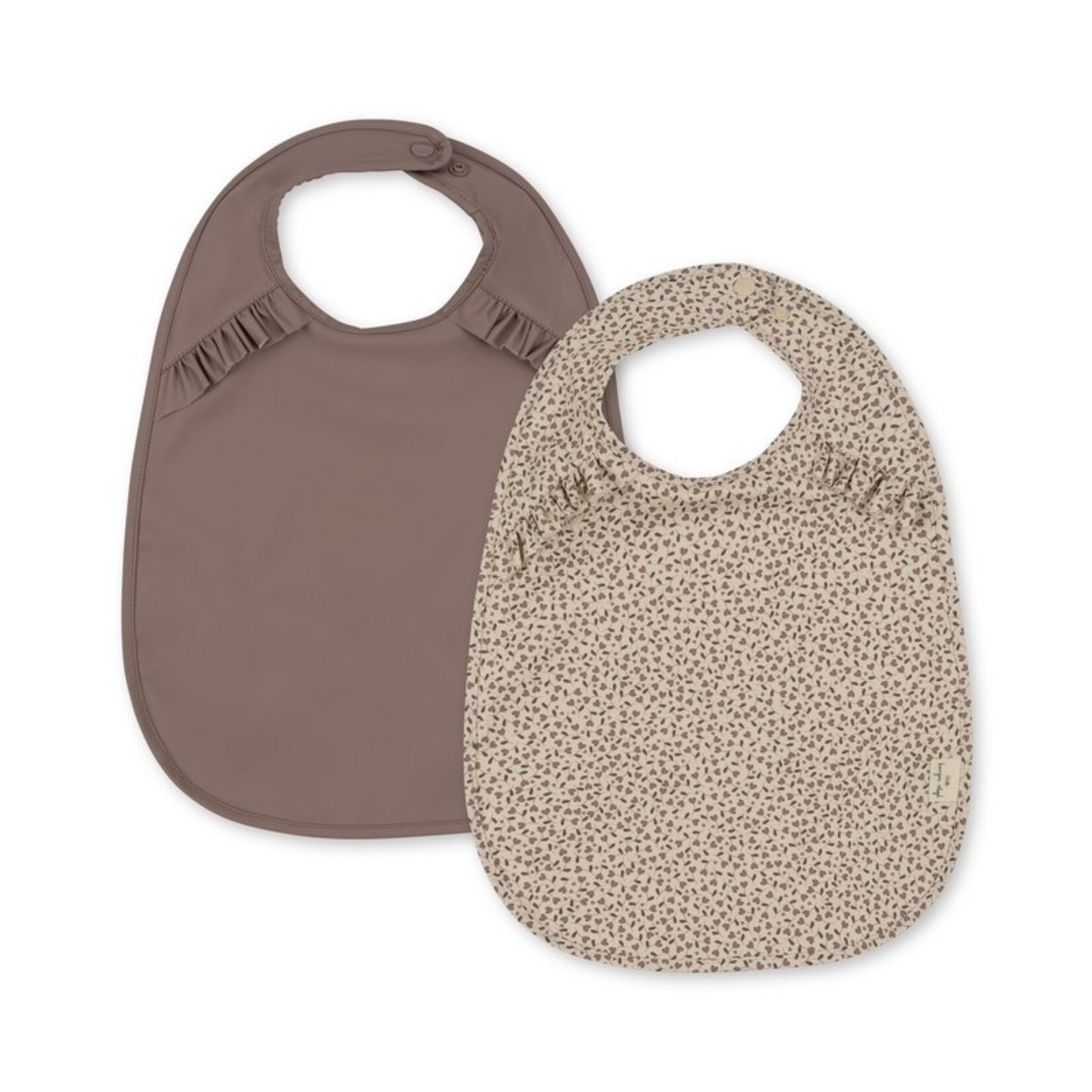 Konges Sløjd Dinner bib with frill 2P