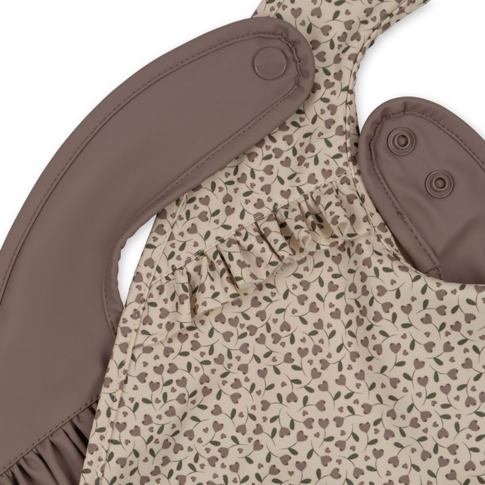 Konges Sløjd Dinner bib with frill 2P