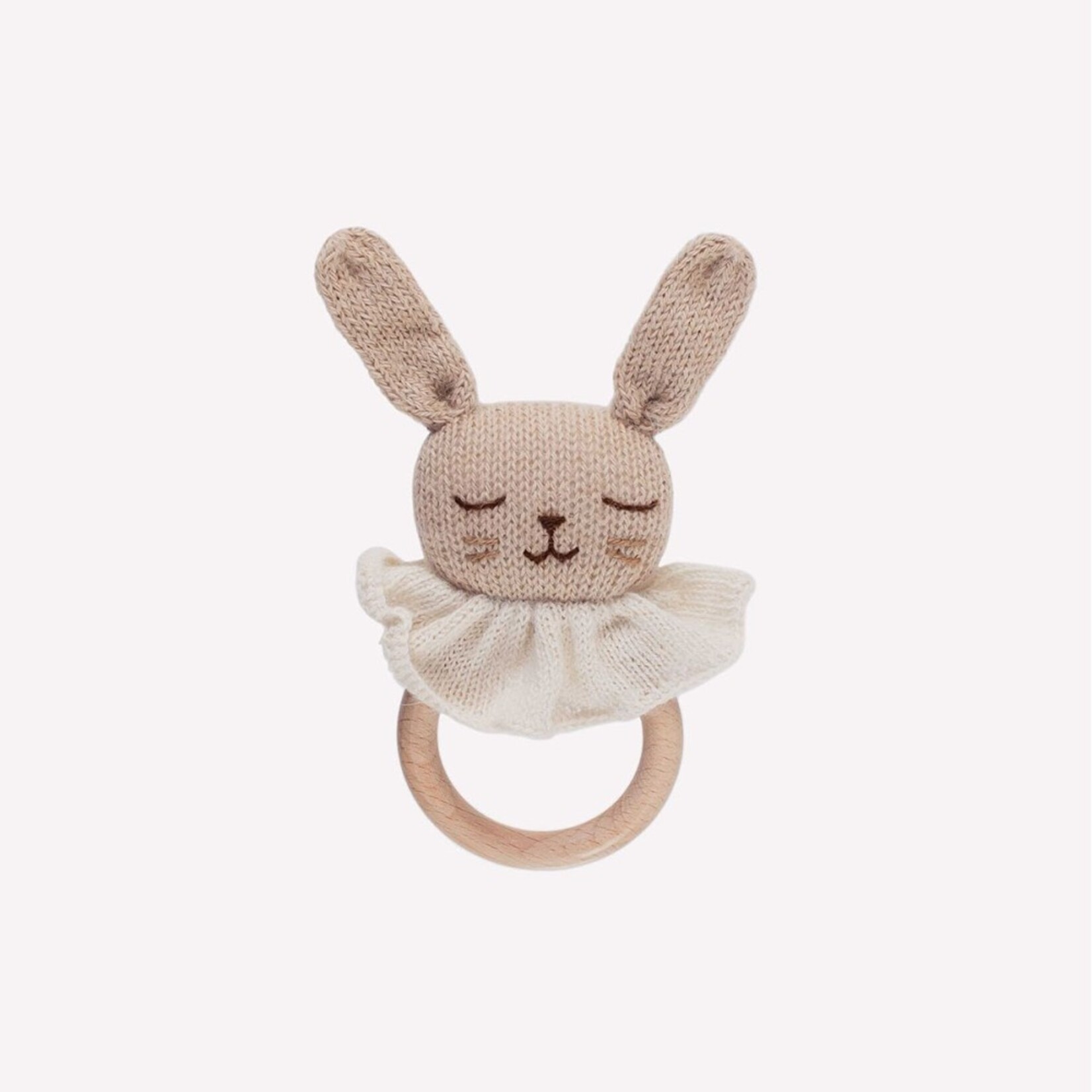 Main Sauvage Teething ring bunny sand alpaca wool