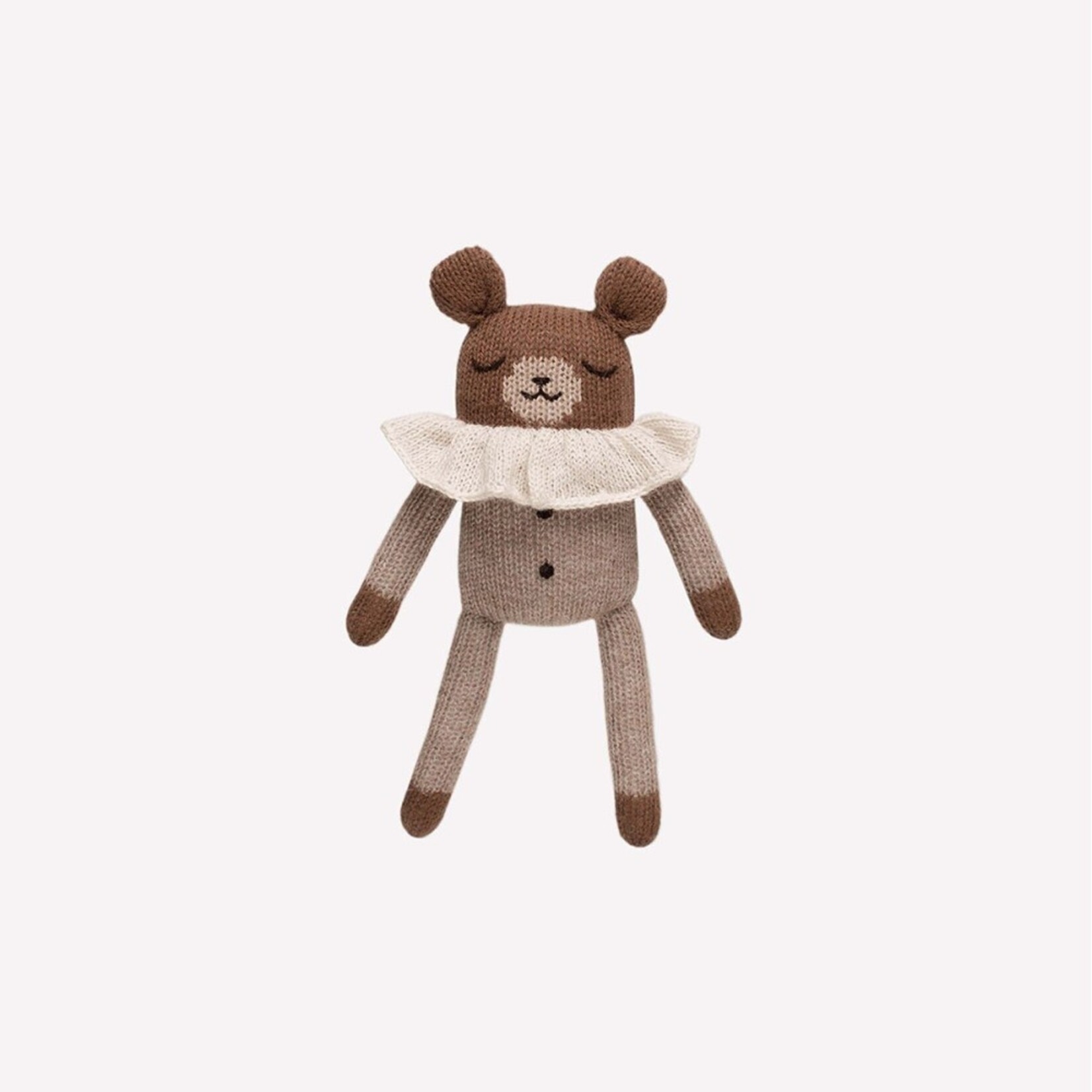Main Sauvage Teddy knit toy oat pyjamas