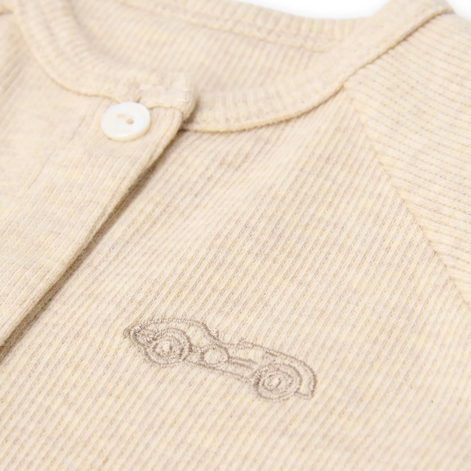 Poetree kids Babypakje Ollie rib sand auto