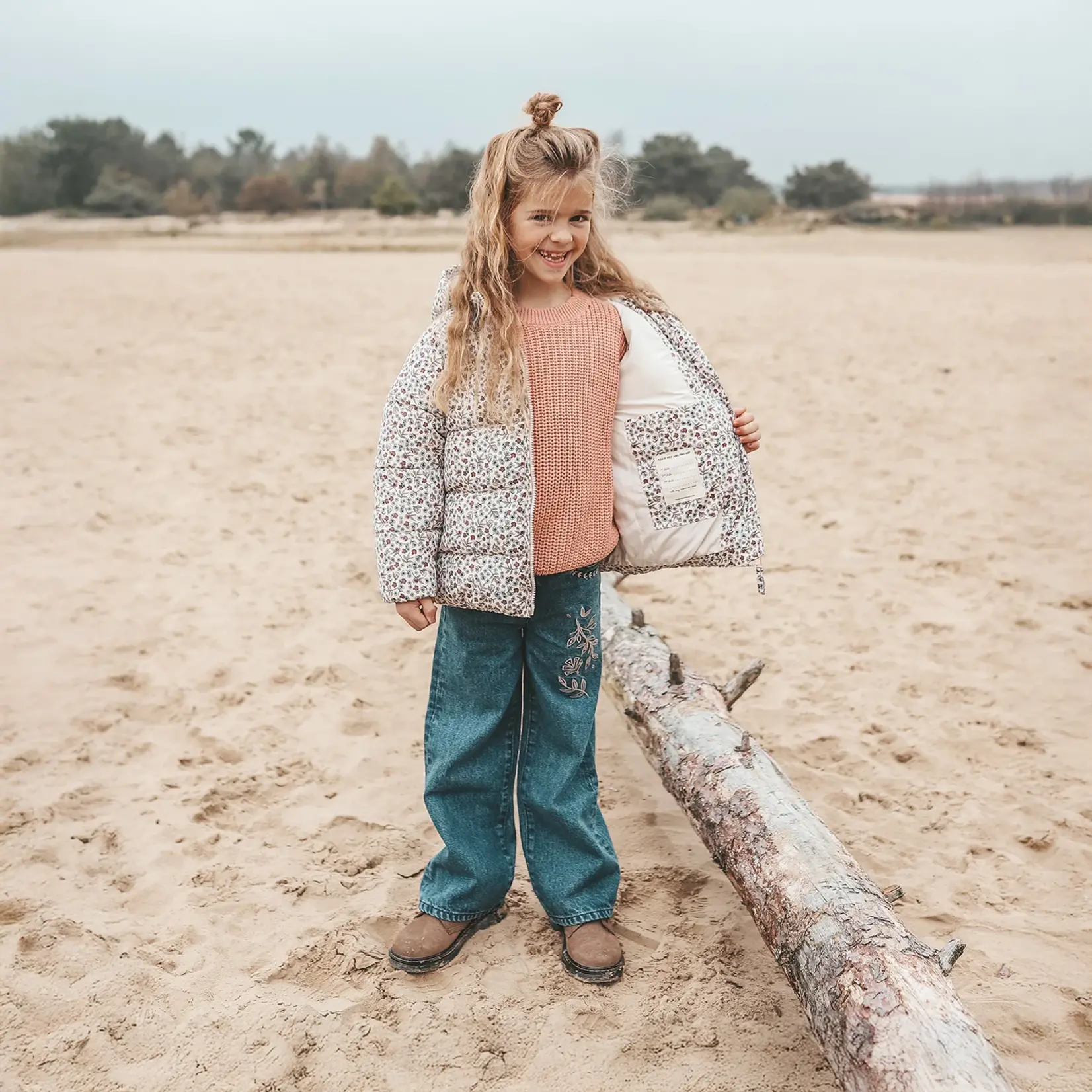 Your Wishes Puffer jacket fall garden whisper pink