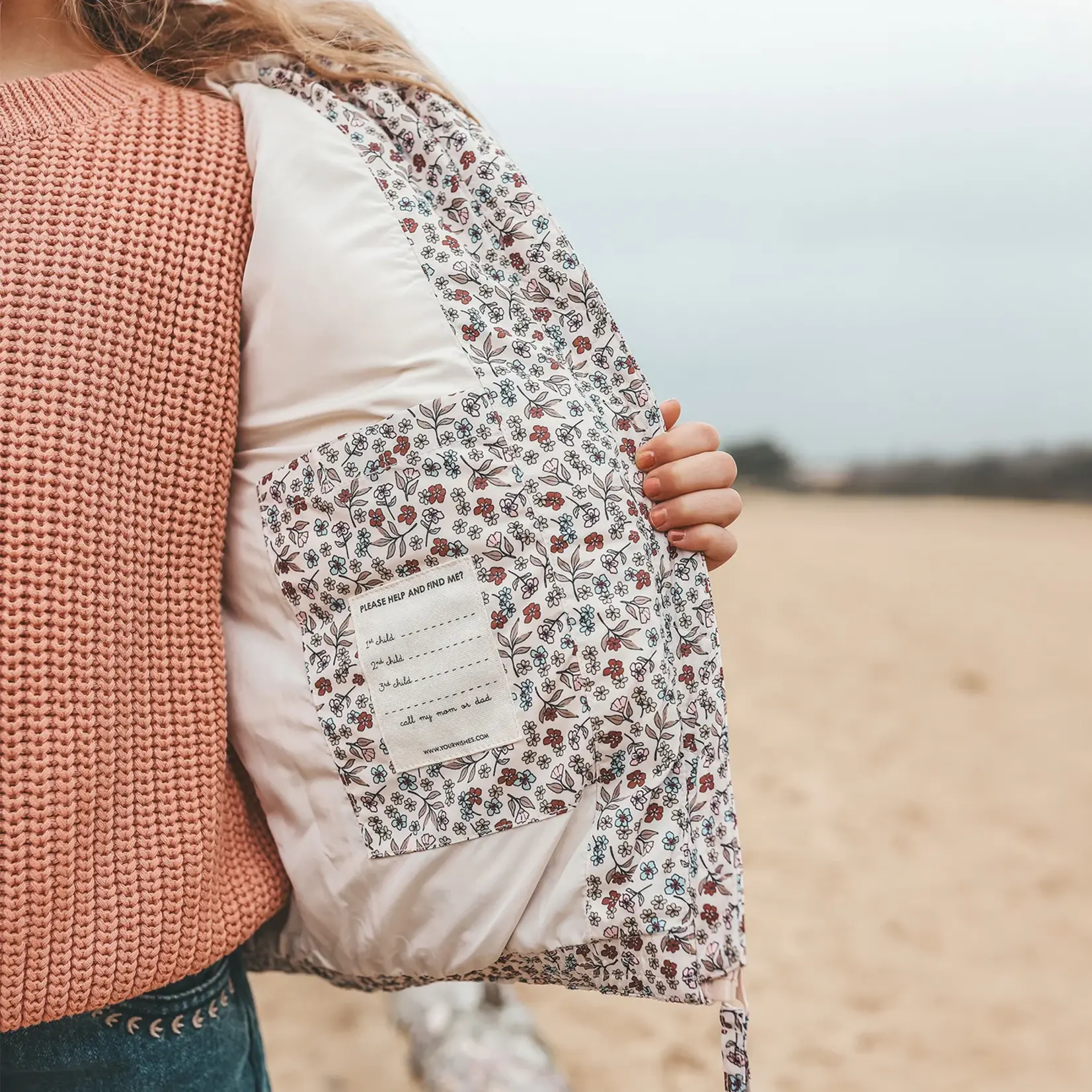 Your Wishes Puffer jacket fall garden whisper pink