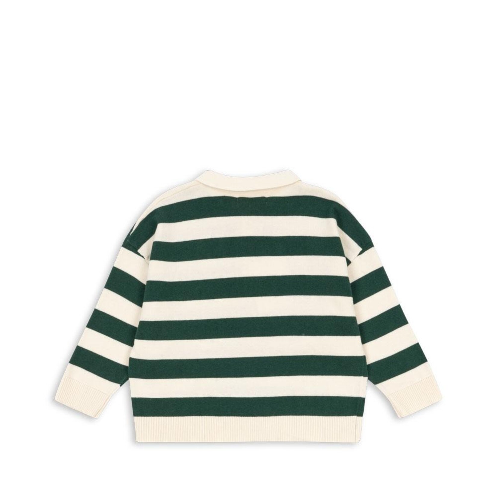 Konges Sløjd Manis knit polo | pine grove stripe