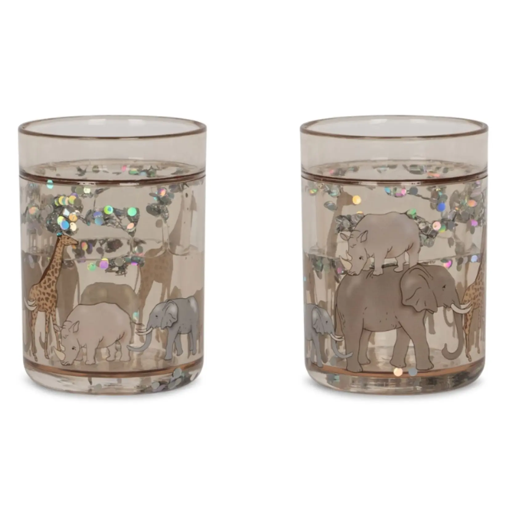 Konges Sløjd Glitter bekers set | safari