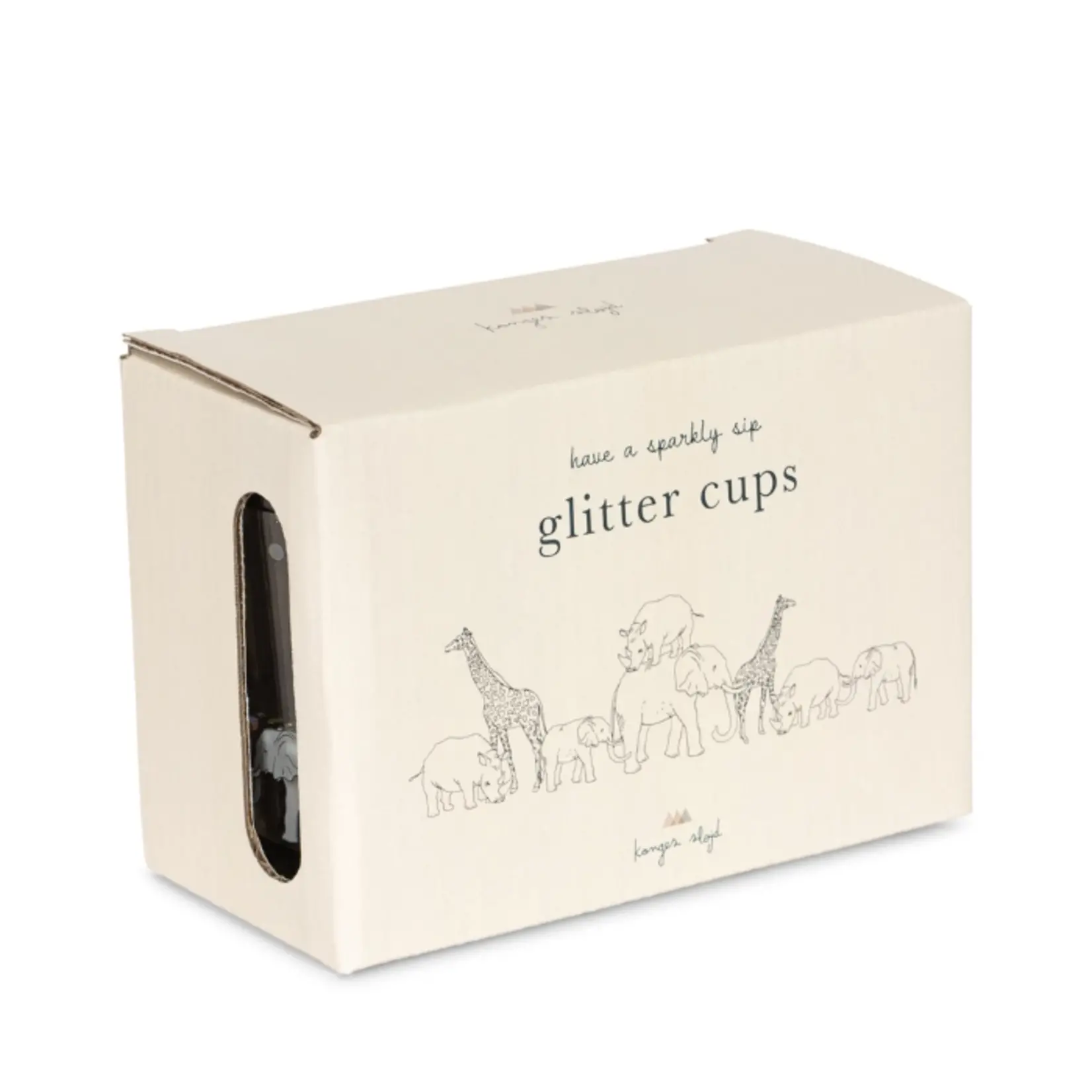 Konges Sløjd Glitter bekers set | safari