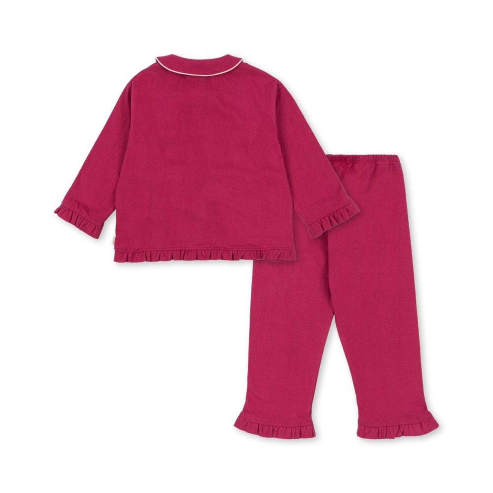 Konges Sløjd Pio frill pyjama set | sangria