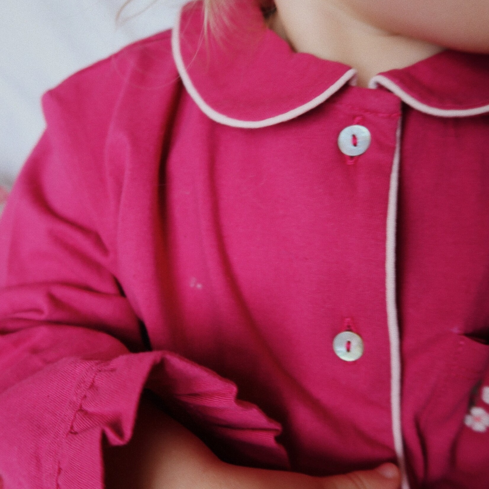 Konges Sløjd Pio frill pyjama set | sangria