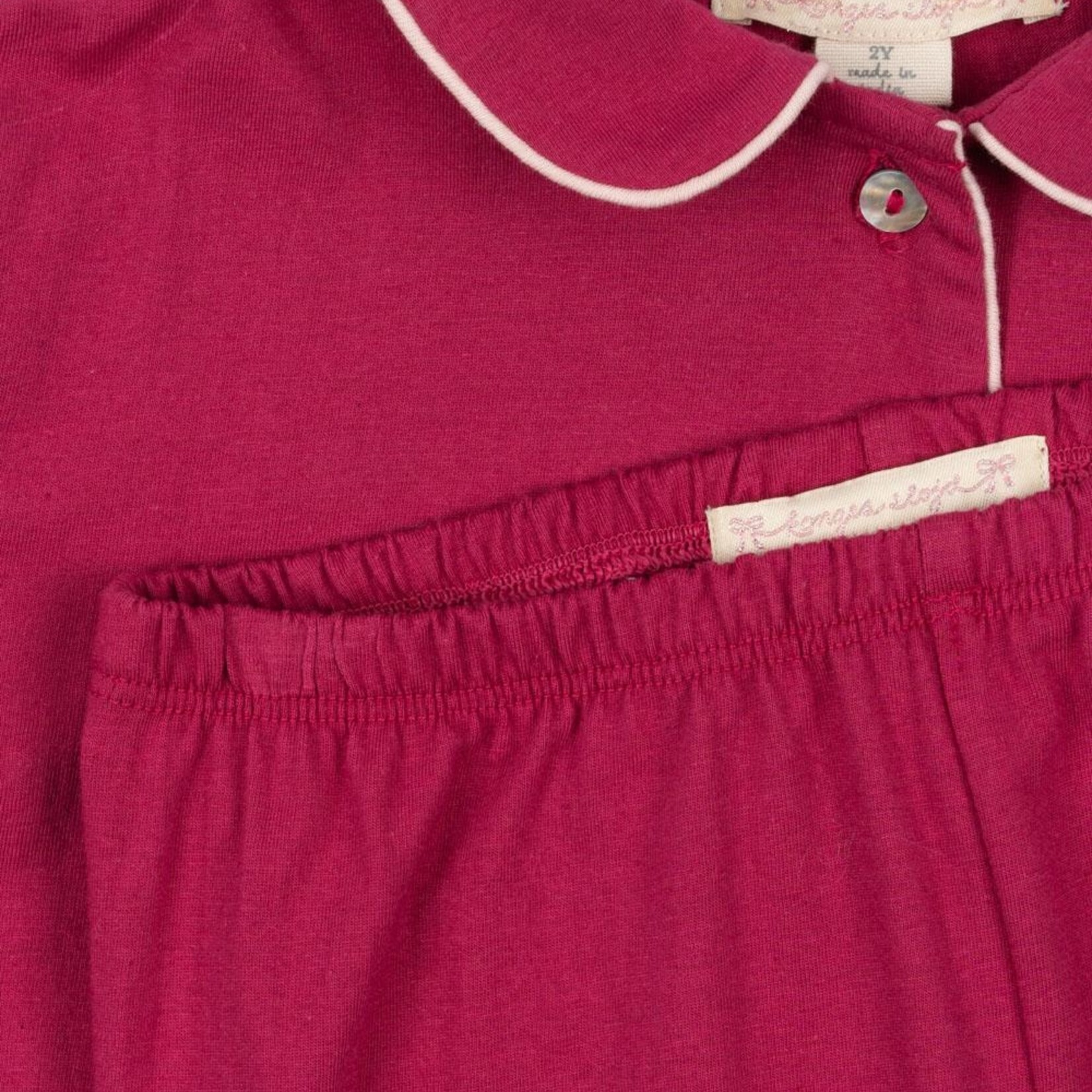 Konges Sløjd Pio frill pyjama set | sangria