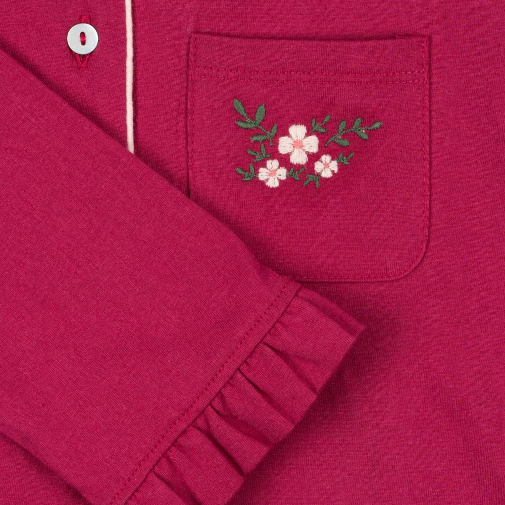 Konges Sløjd Pio frill pyjama set | sangria