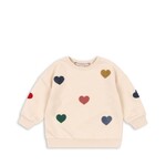 Konges Sløjd Lou terry sweat shirt | multi heart