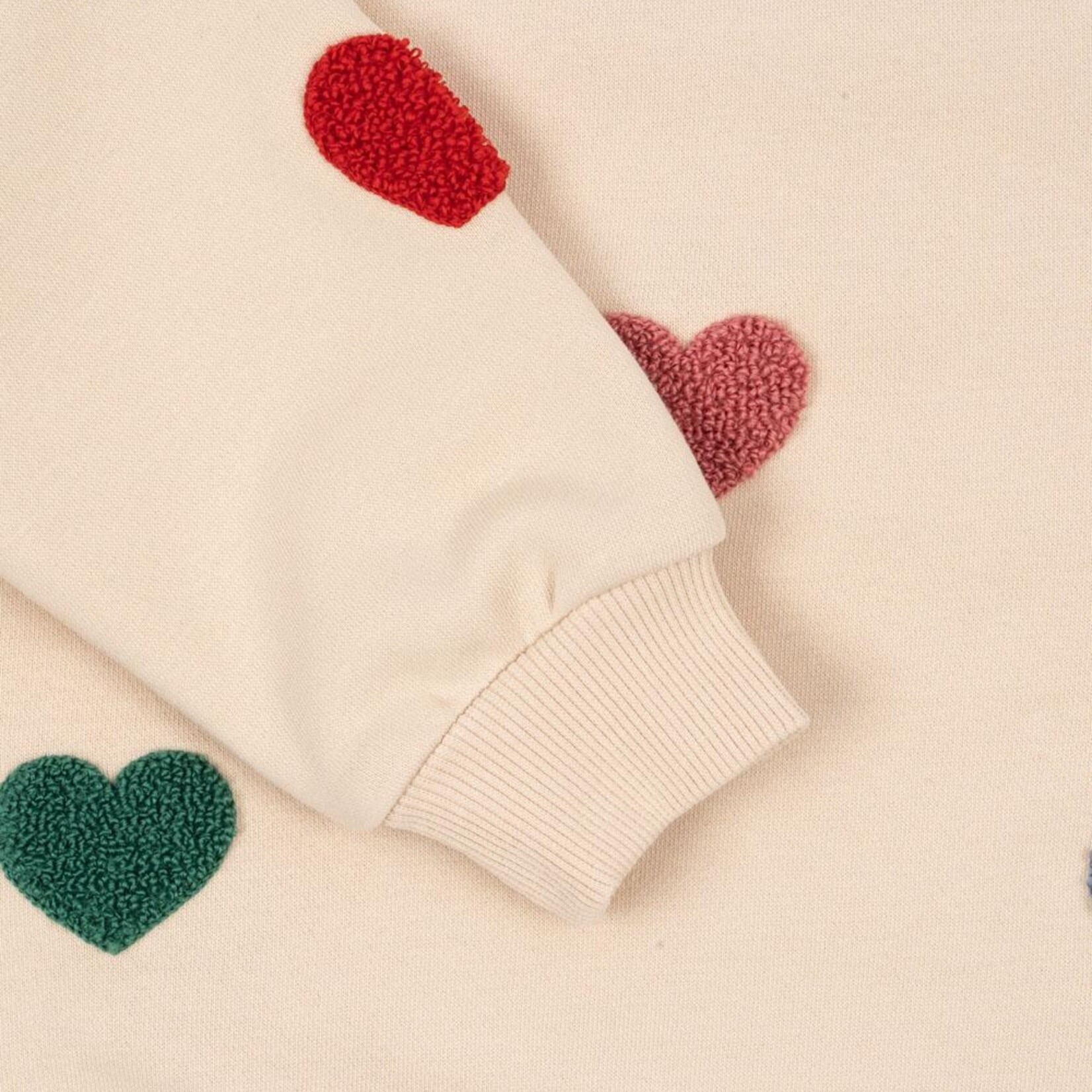 Konges Sløjd Lou terry sweat shirt | multi heart