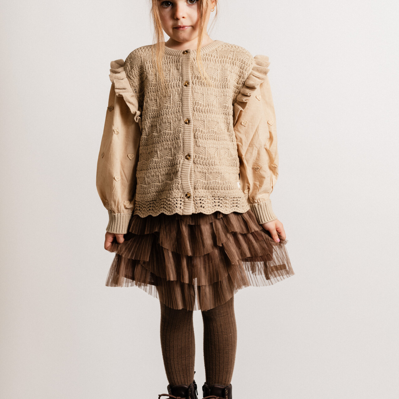 Baje Morgins blouse knit   |  sand desert