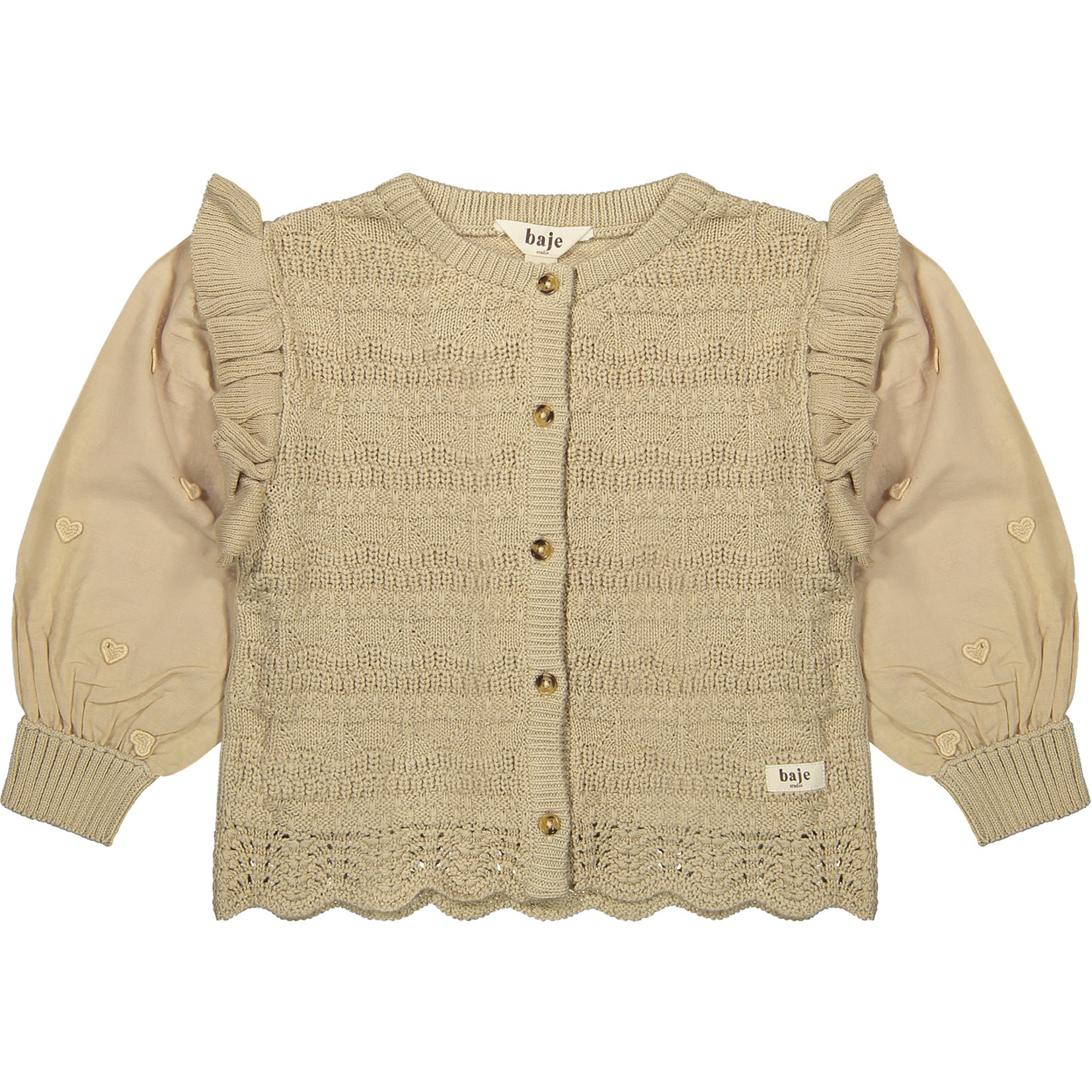 Baje Morgins blouse knit   |  sand desert