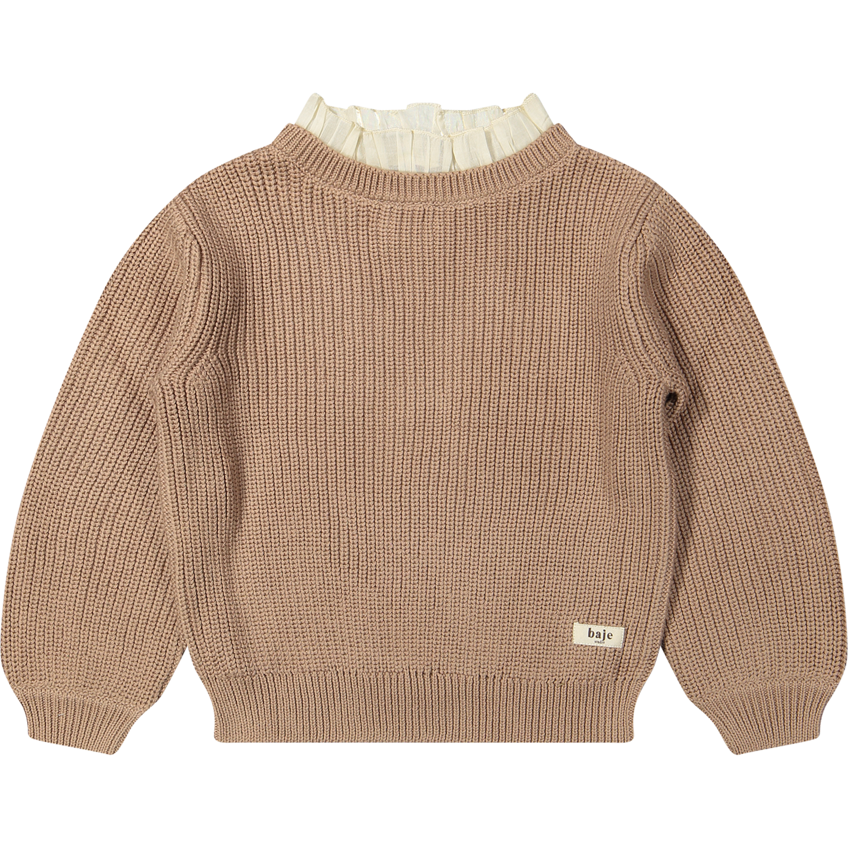 Baje Soho sweater knit | peach almond