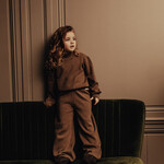 Baje Maggia pants heavy knit straight | sand desert