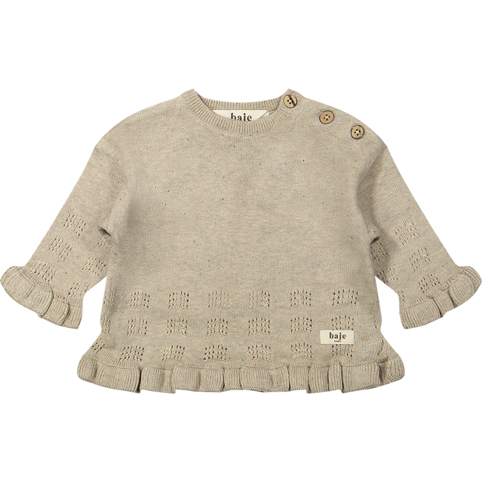 Baje Livres sweater knit | sand desert