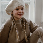 Navy Natural Charlie sweater | brown melange