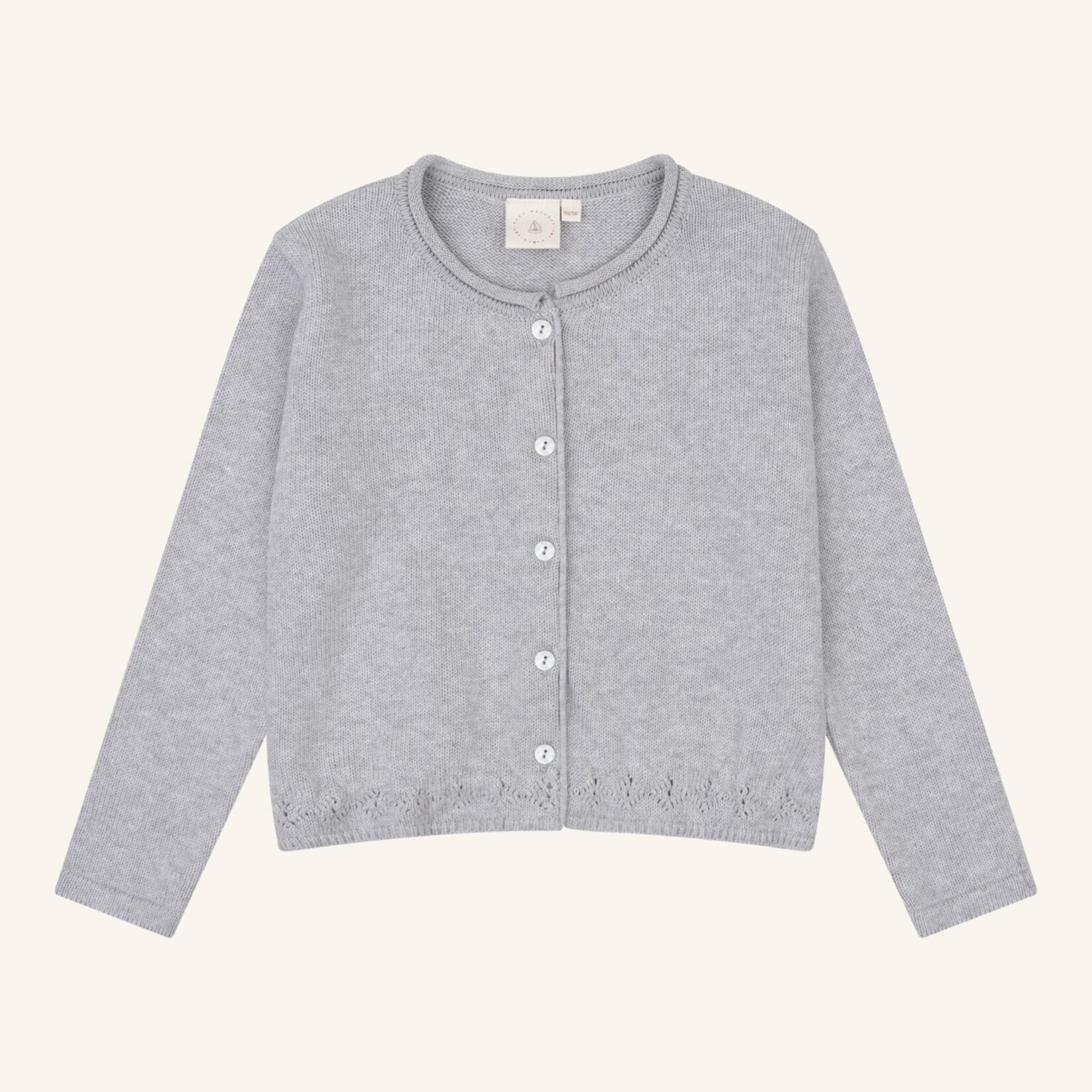Navy Natural Cardigan jasmine knit | grey
