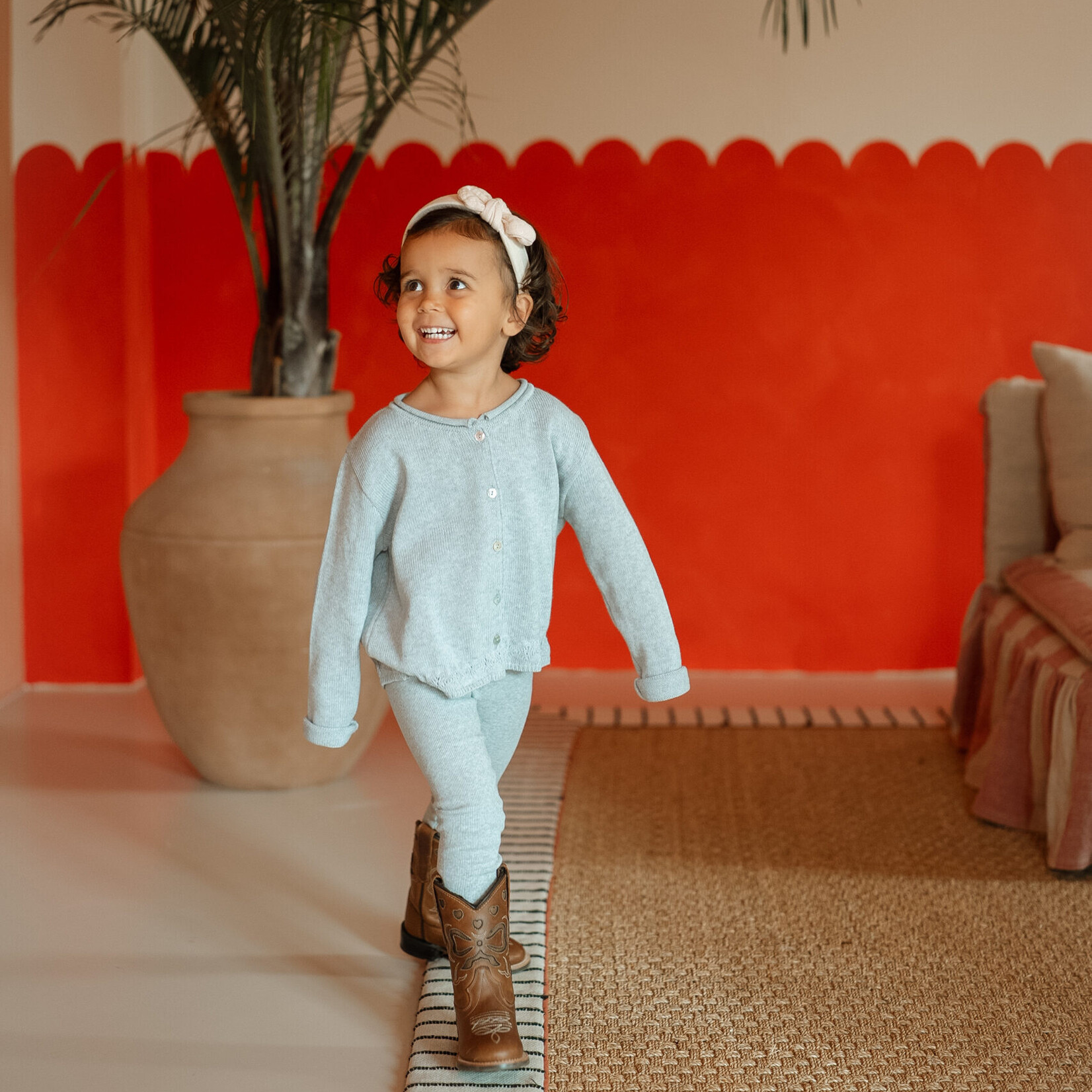 Navy Natural Cardigan jasmine knit | grey