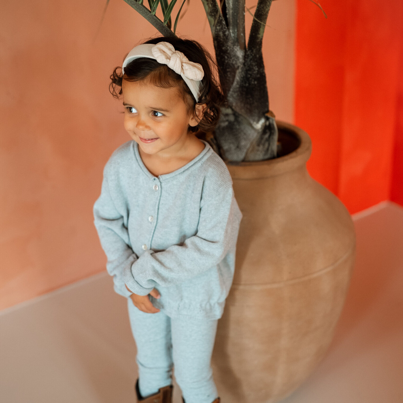 Navy Natural Cardigan jasmine knit | grey