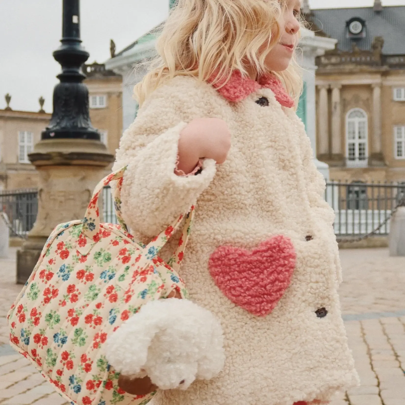 Konges Sløjd Calin coat | hearts antique white