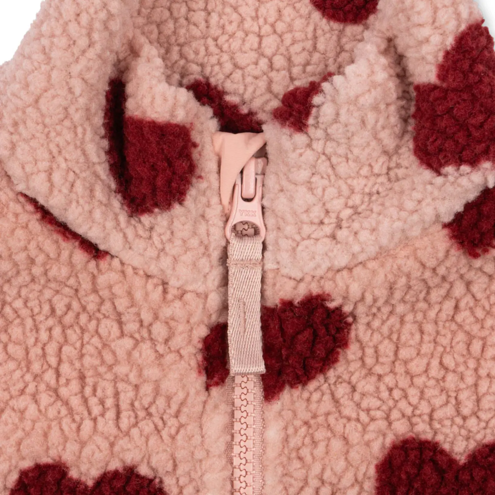 Konges Sløjd Jody teddy half zip jacket | coeur mellow