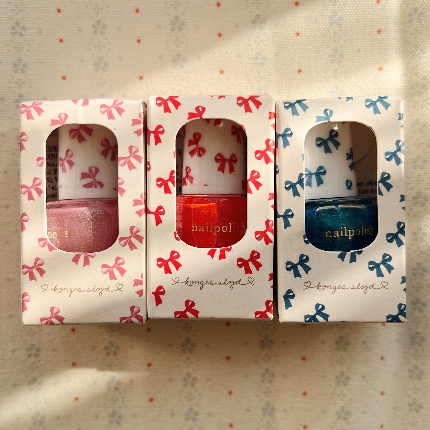 Konges Sløjd Twinkle peel off nail art | nagellak red
