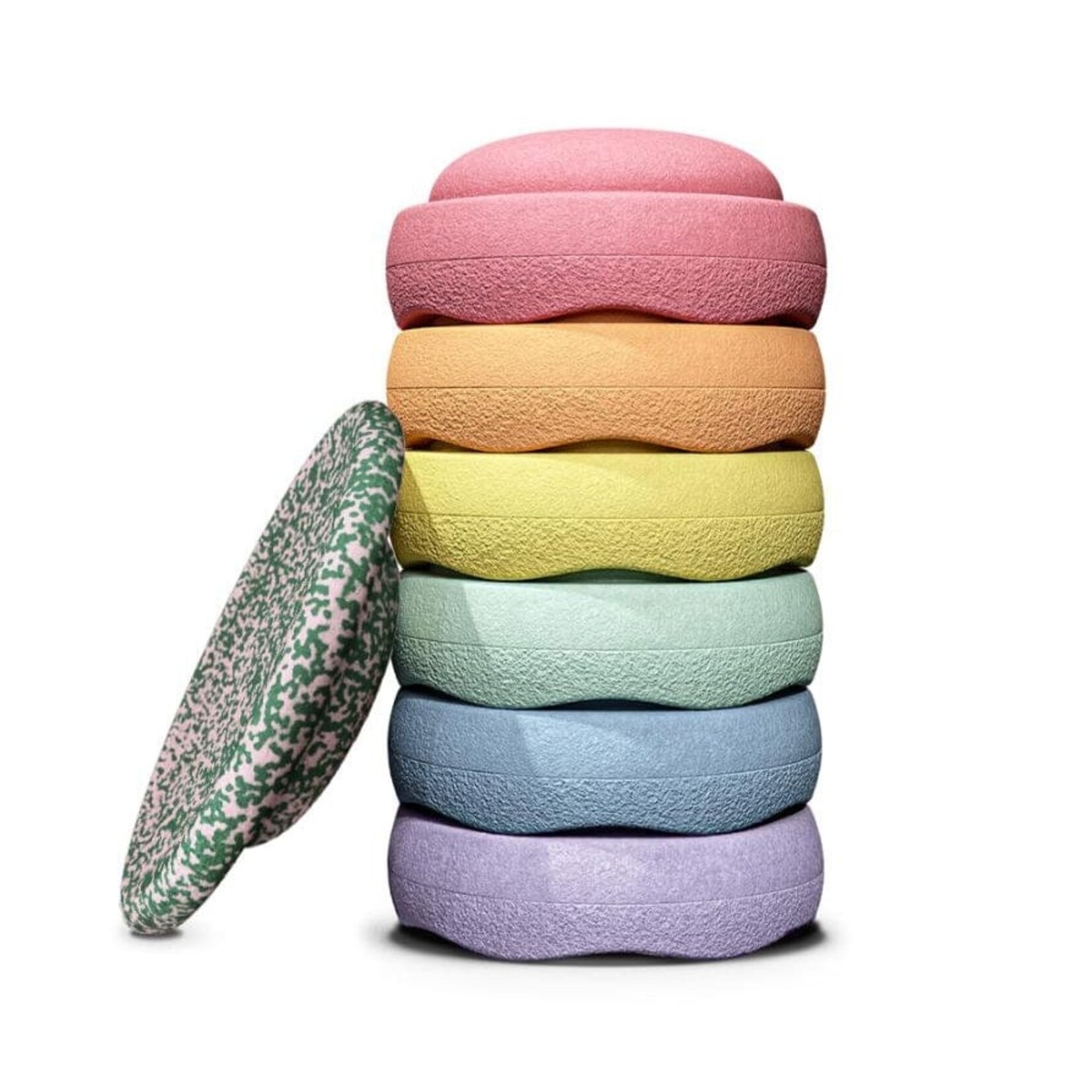 Stapelstein Stapelstein special rainbow set | pastel blush 6 + 1 gratuit
