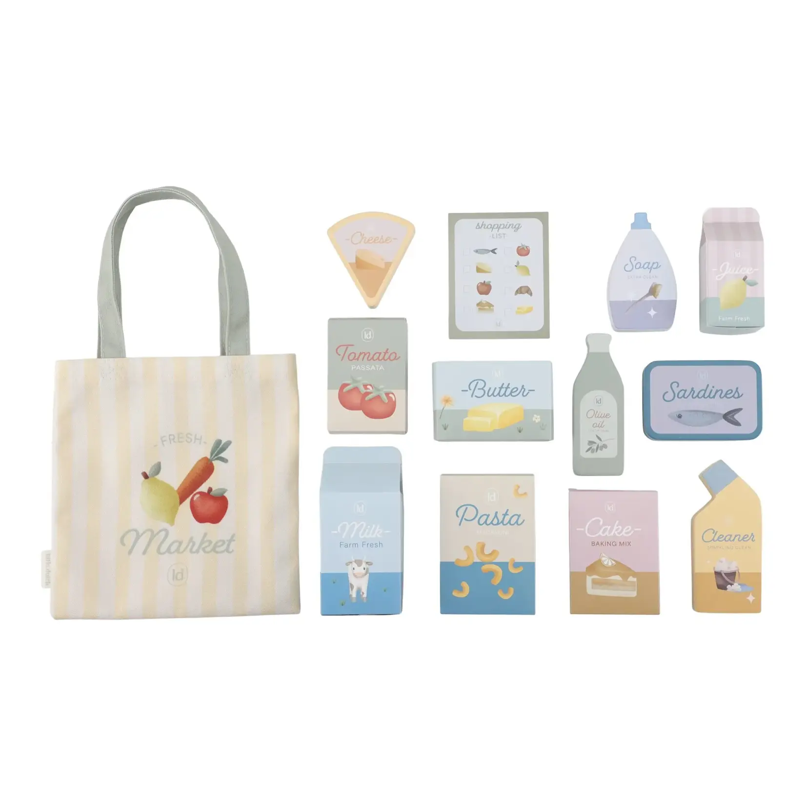 Little Dutch Wooden shopping cart