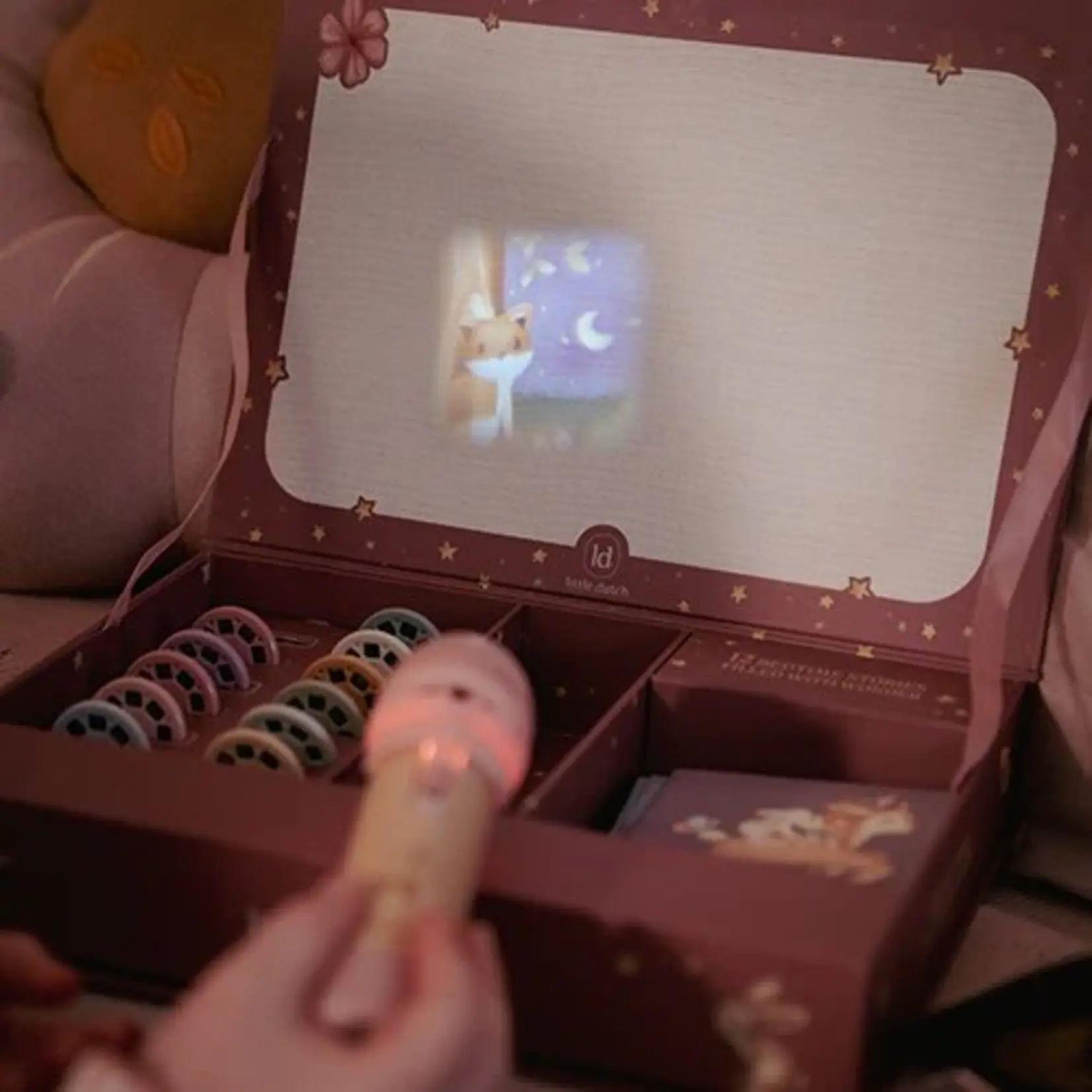 Little Dutch Verhalen projector zaklamp | roze