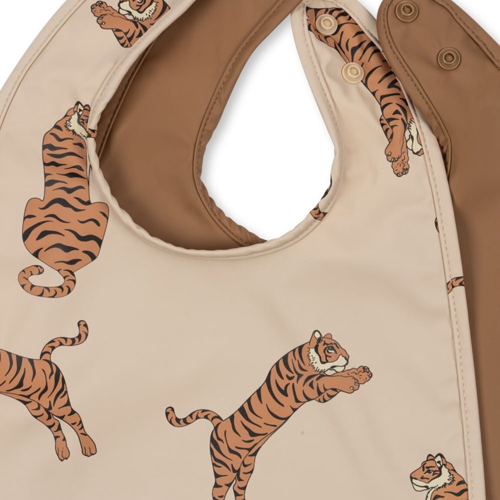 Konges Sløjd Dinner bib waterproof 2P tiger