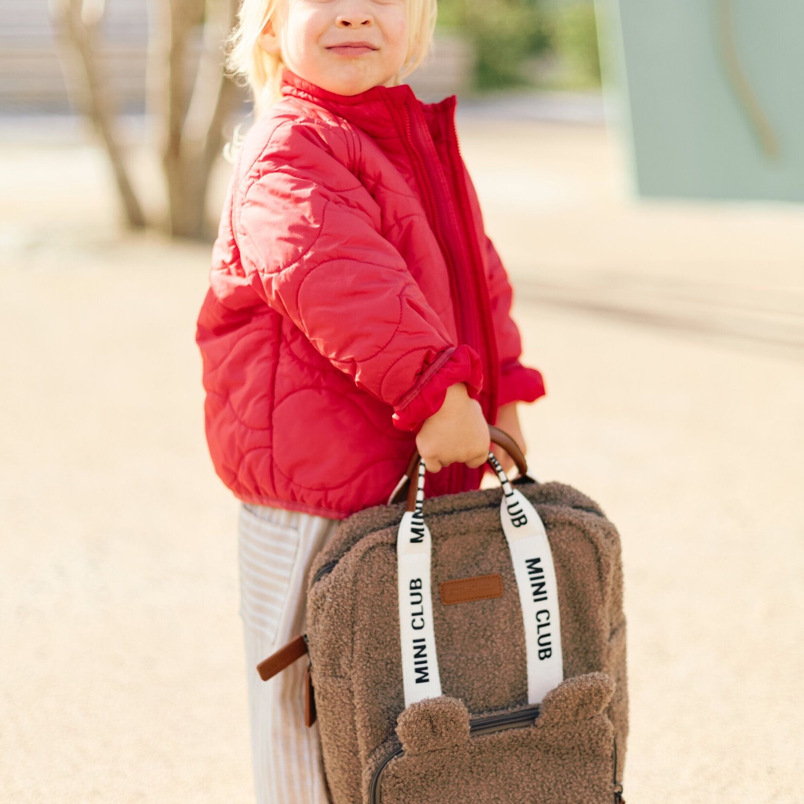 Childhome Mini club sac à dos nounours marron